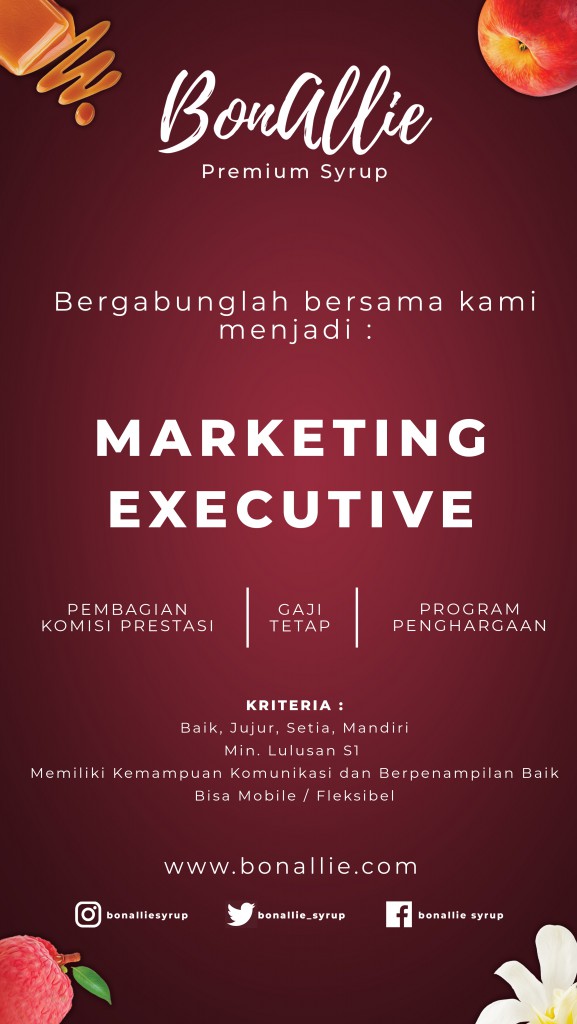 Iklan Marketing Executive