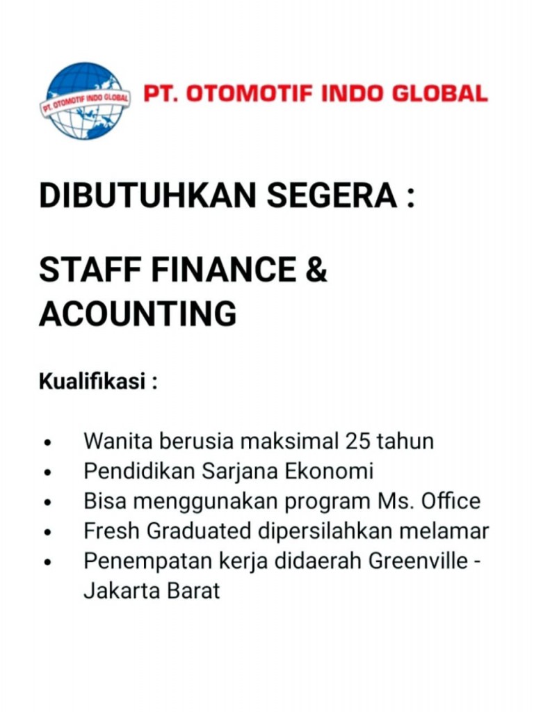 Staff Finance & Accounting web