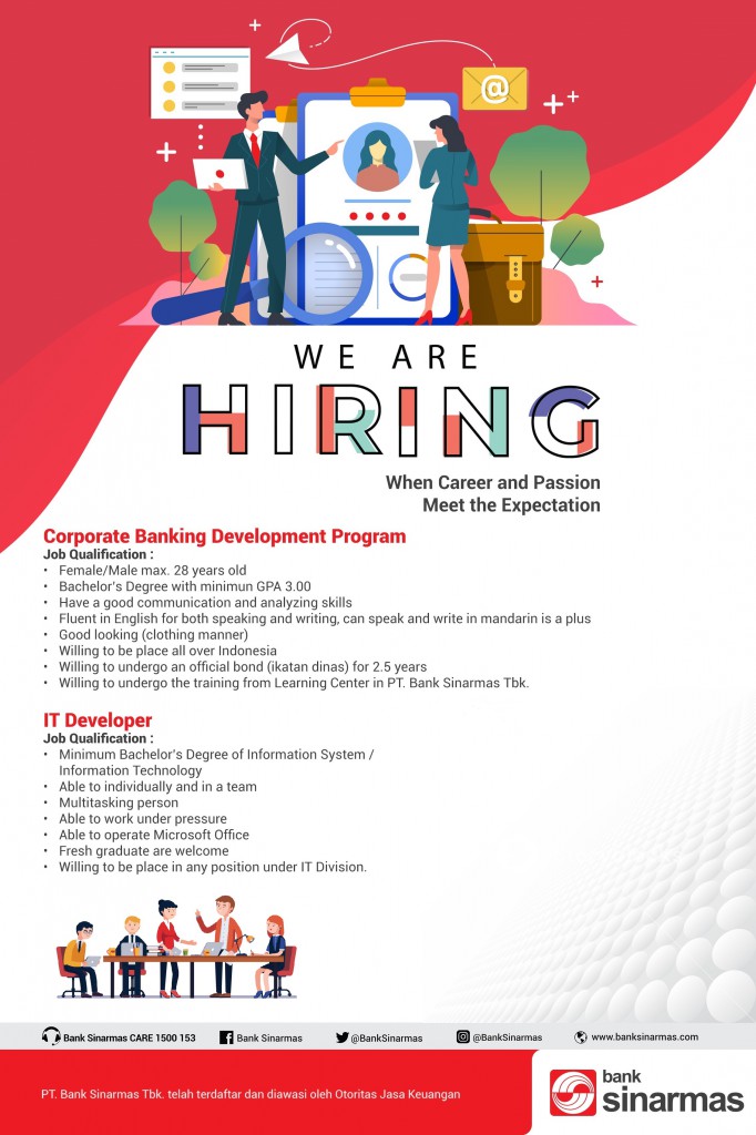 Job Vacancy PT Bank Sinarmas Tbk - UBM