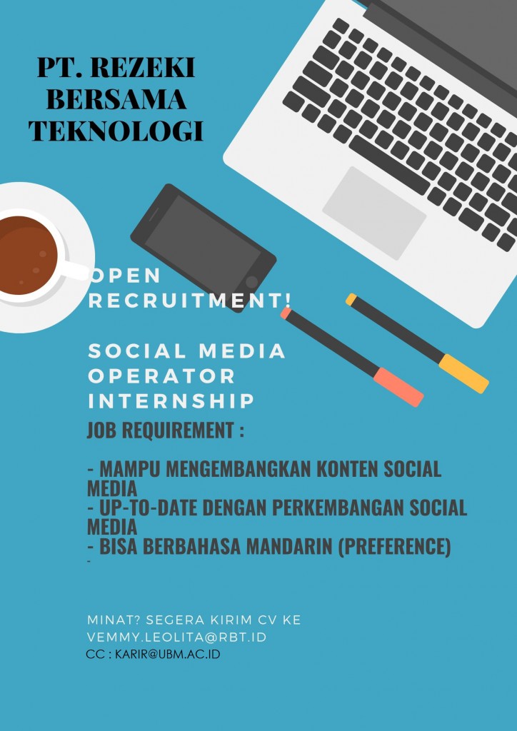 OPEN RECRUITMENT! SOCIAL MEDIA OPERATOR