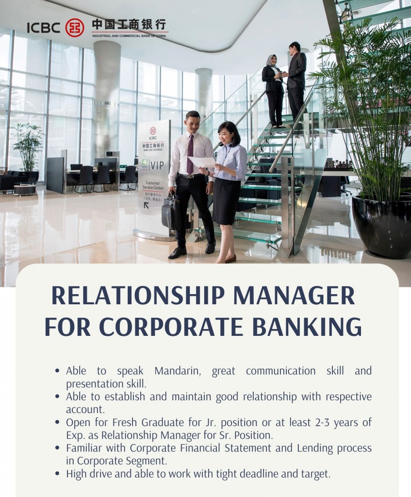 Relationship Manager - Corporate Banking II Department