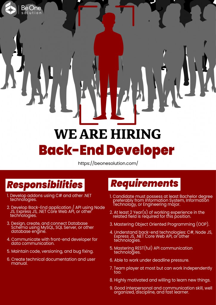 Job Posting Back-End Developer