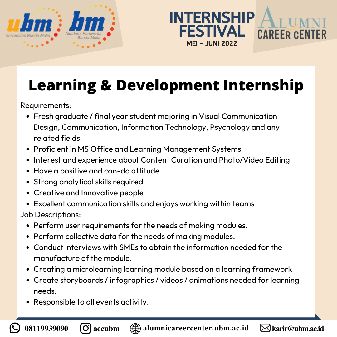 [Internship Festival] PT. Cyberindo Aditama (CBN) - ACC UBM